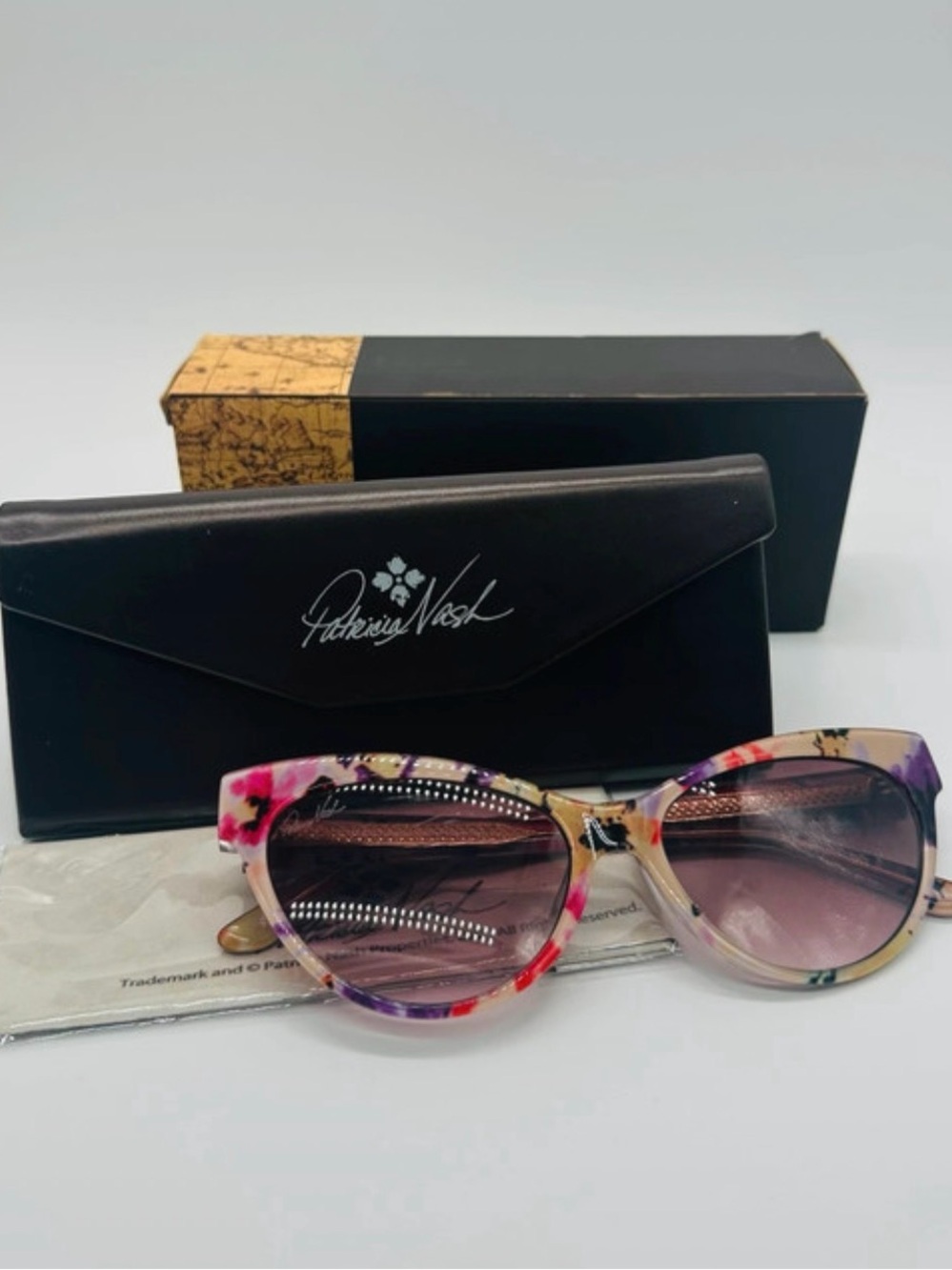 Patricia Nash Kelly Floral Crystal Sunglasses - NIB